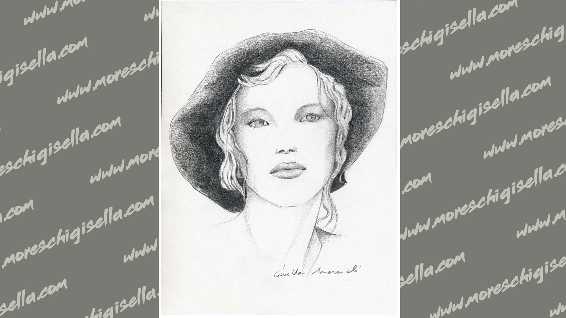 viso di donna con cappello n1