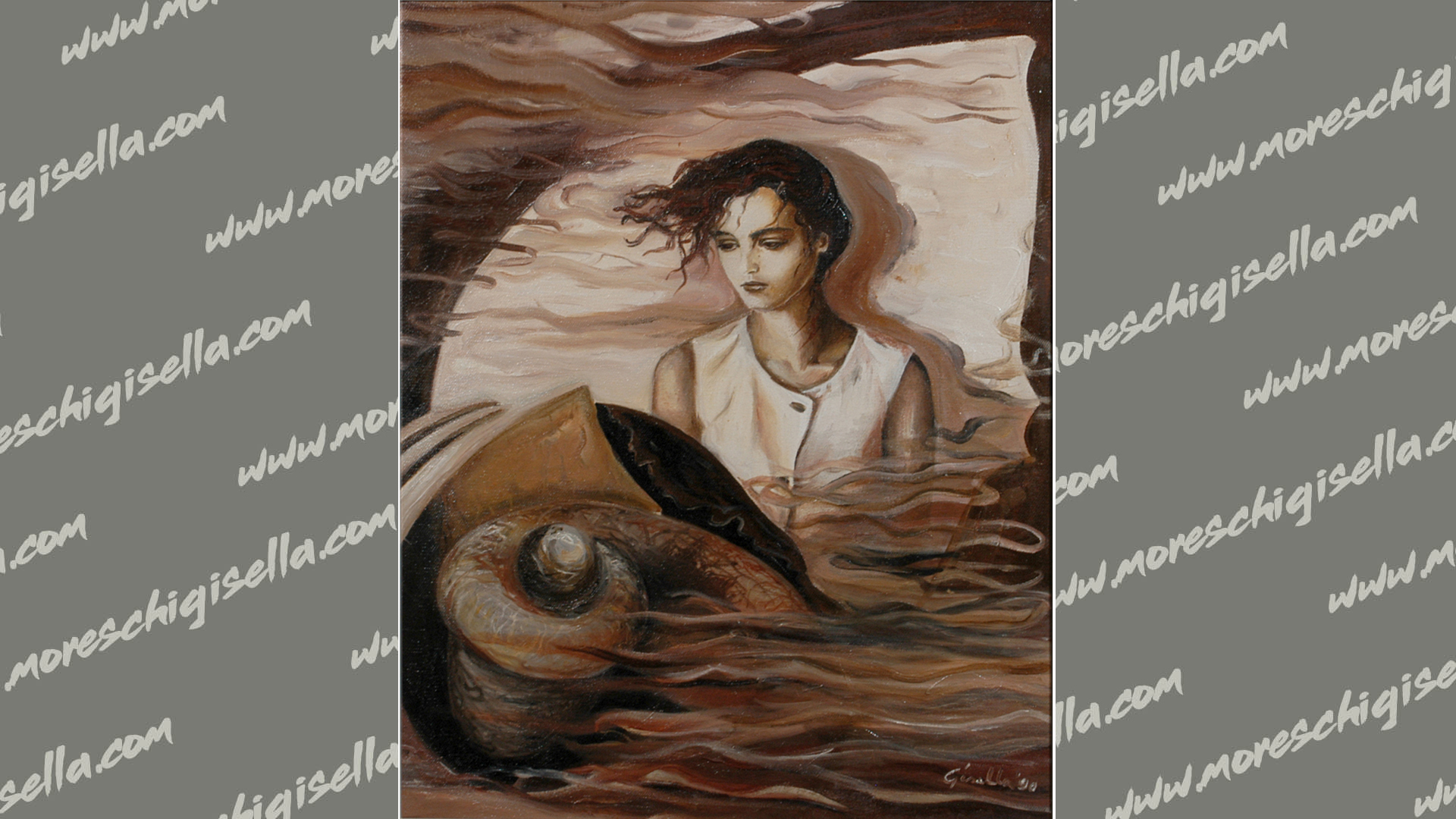 pensiero nel vento ( olio su tela cm 40x50 )